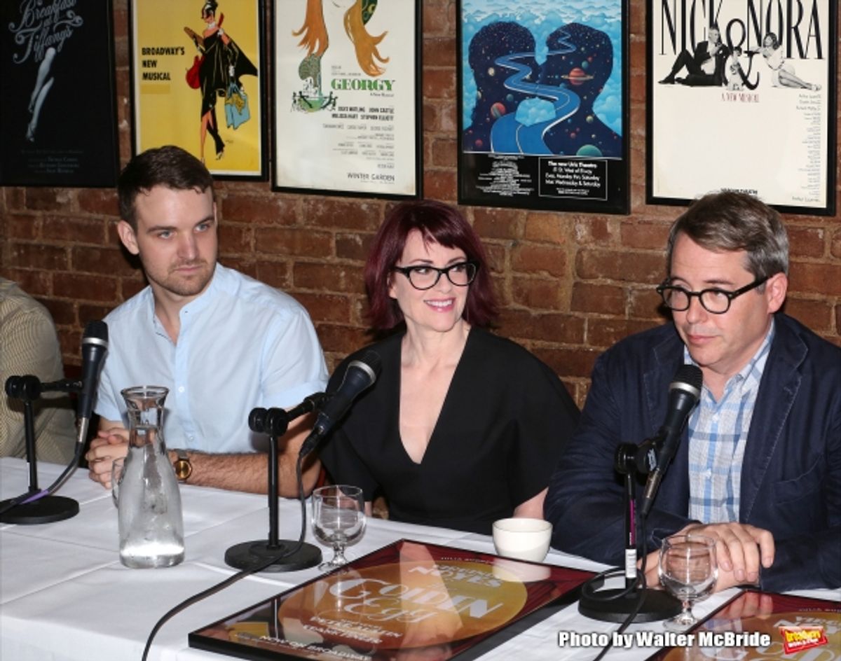Micah Stock, Megan Mullally and Matthew Broderick  at 