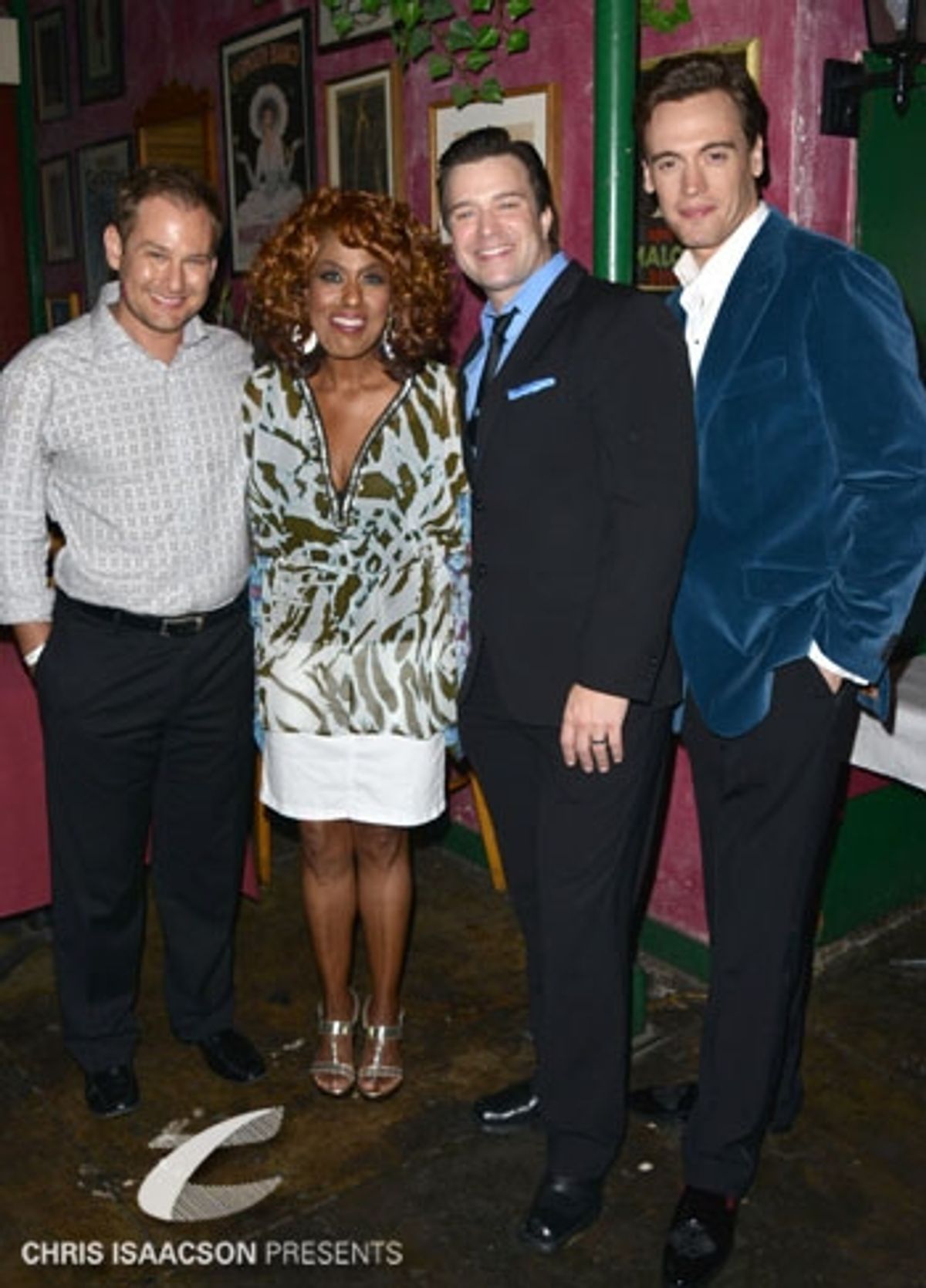 Chad Kimball, Jennifer Holliday, Danny Gurwin and Erich Bergen at 