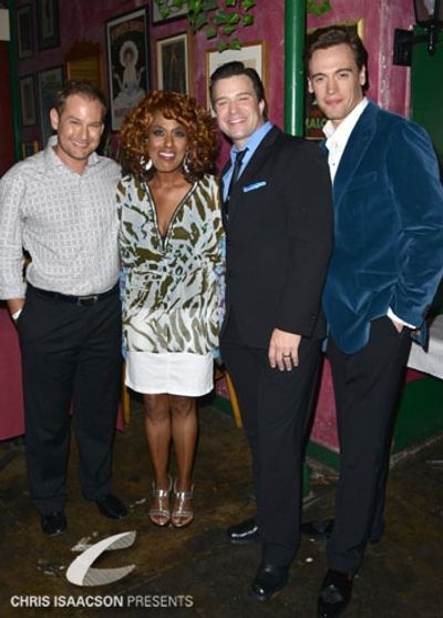 Chad Kimball, Jennifer Holliday, Danny Gurwin and Erich Bergen Photo