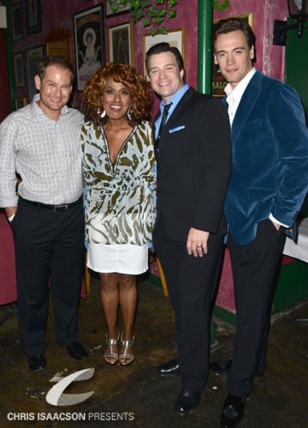 Chad Kimball, Jennifer Holliday, Danny Gurwin and Erich Bergen Photo