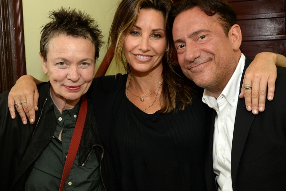 Laurie Anderson, Gina Gershon, Eugene Pack at 