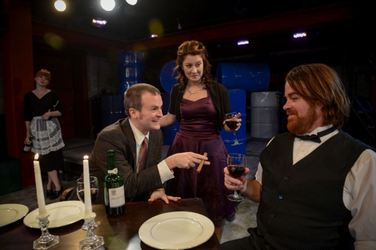 Rebecca Wolfe, Robert Kauzlaric, Strawdog Ensemble Member Sarah Goeden, Ira Amyx at 