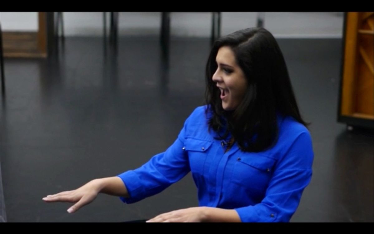 Student Laurel Smalley shakes the room with ''Take Me or Leave Me'' from RENT. at 