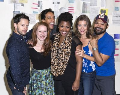 Andrew Call, Molly Pope, Danny Pudi, Christina Anthony, Sandy Rustin and Orville Mend Photo