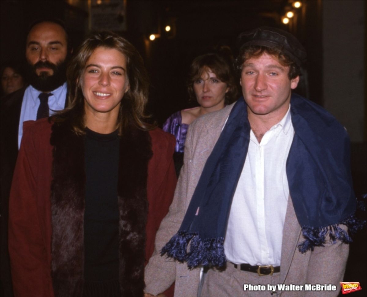 Robin Williams with wife Valerie Velardi on September 20, 1981 in New York City. at 
