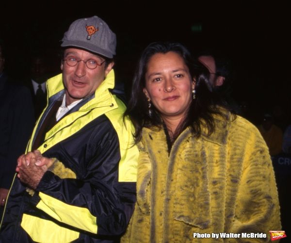 Robin Williams with wife Marsha at the Premiere of ''The Mirror has Two Faces'' at th Photo