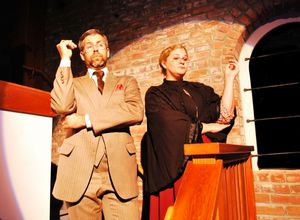 Joseph Arreola as the Adult Man and Katie Larsen as the Adult Woman. Photo