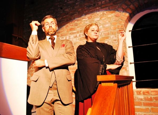 Joseph Arreola as the Adult Man and Katie Larsen as the Adult Woman. Photo