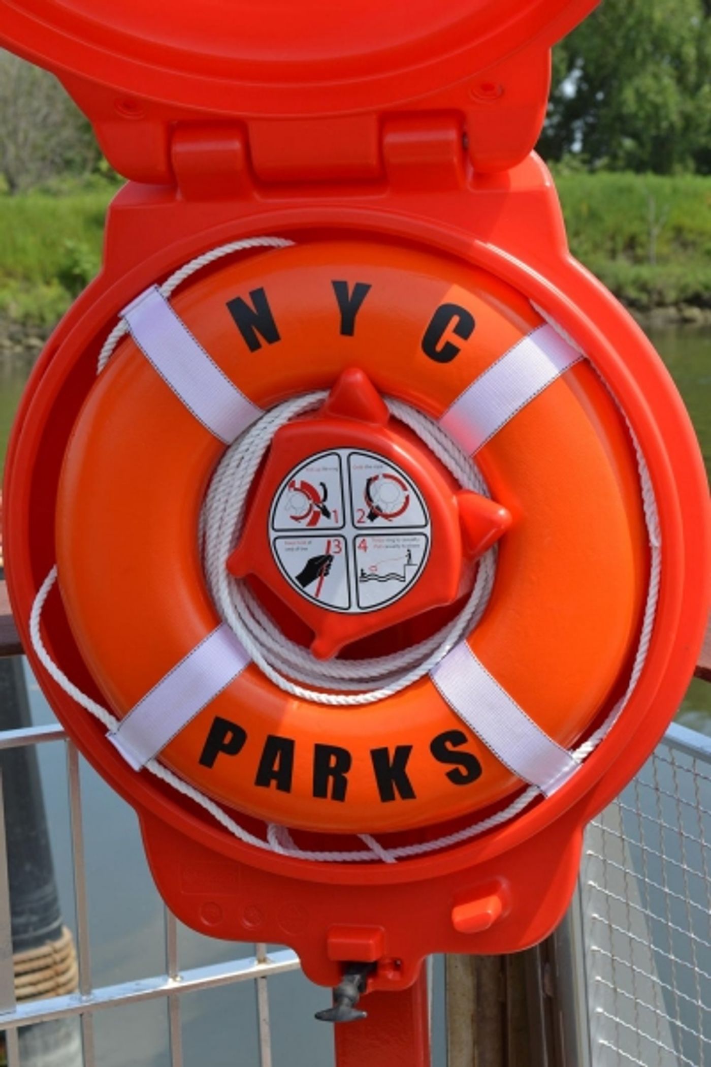 Photo Flash: NYC Parks Unveils Life Rings and Other Water Safety Measures at City Boat Launches  Image