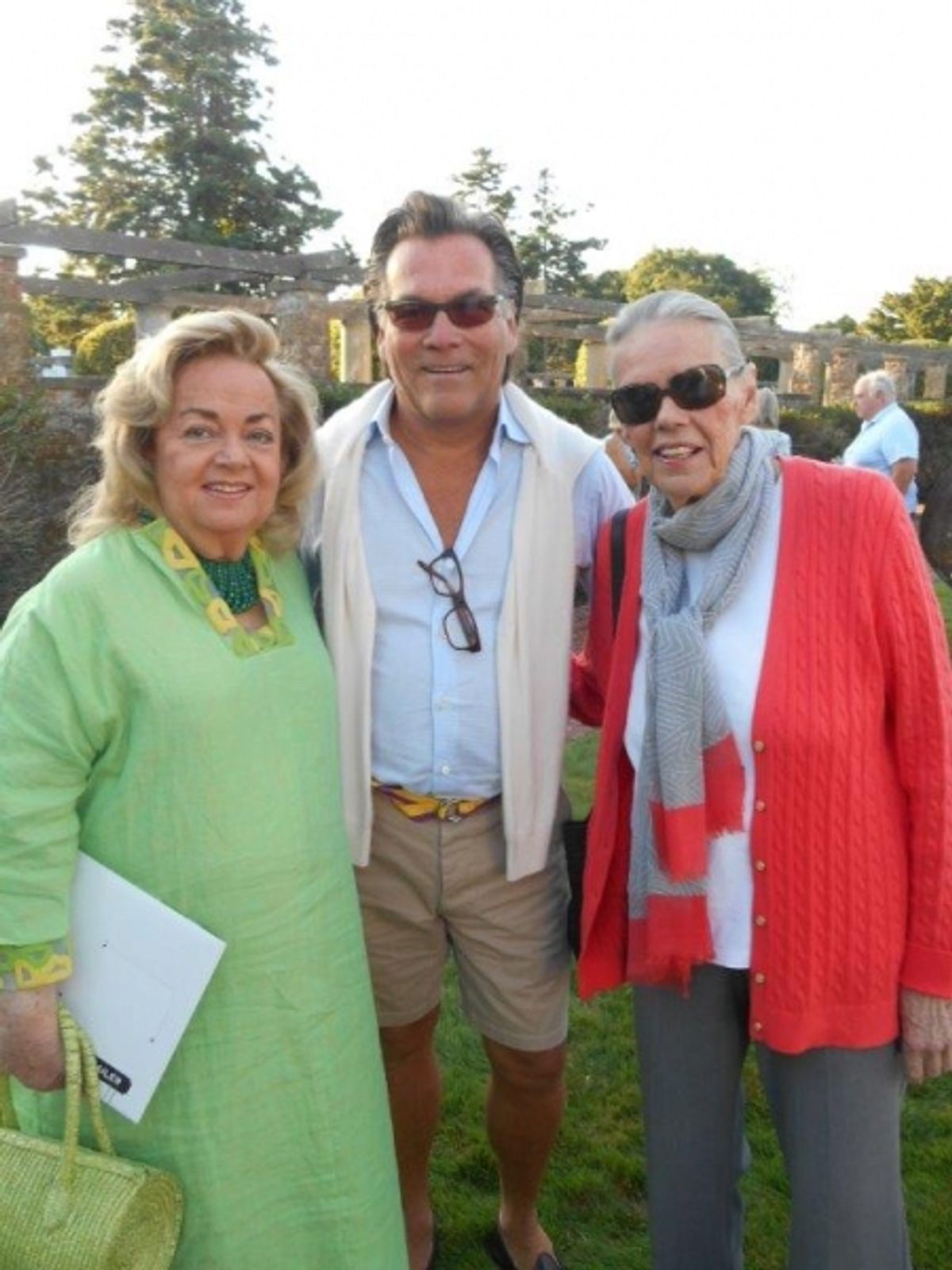 Myra Weiser, Peter Hallock, Barbara Sloan at 