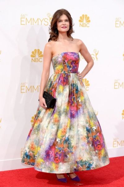 66th ANNUAL PRIMETIME EMMY AWARDS -- Pictured: Actress Betsy Brandt arrives to the 66 Photo