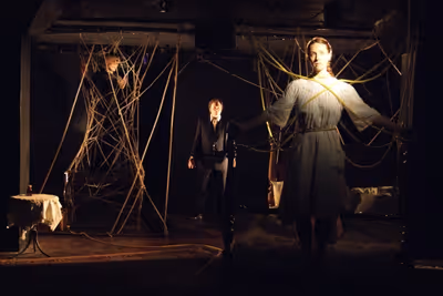 Daiva Bhandari as The Other Woman, Ed Krystosek as John, Lorelei Sturm as The Woman Photo