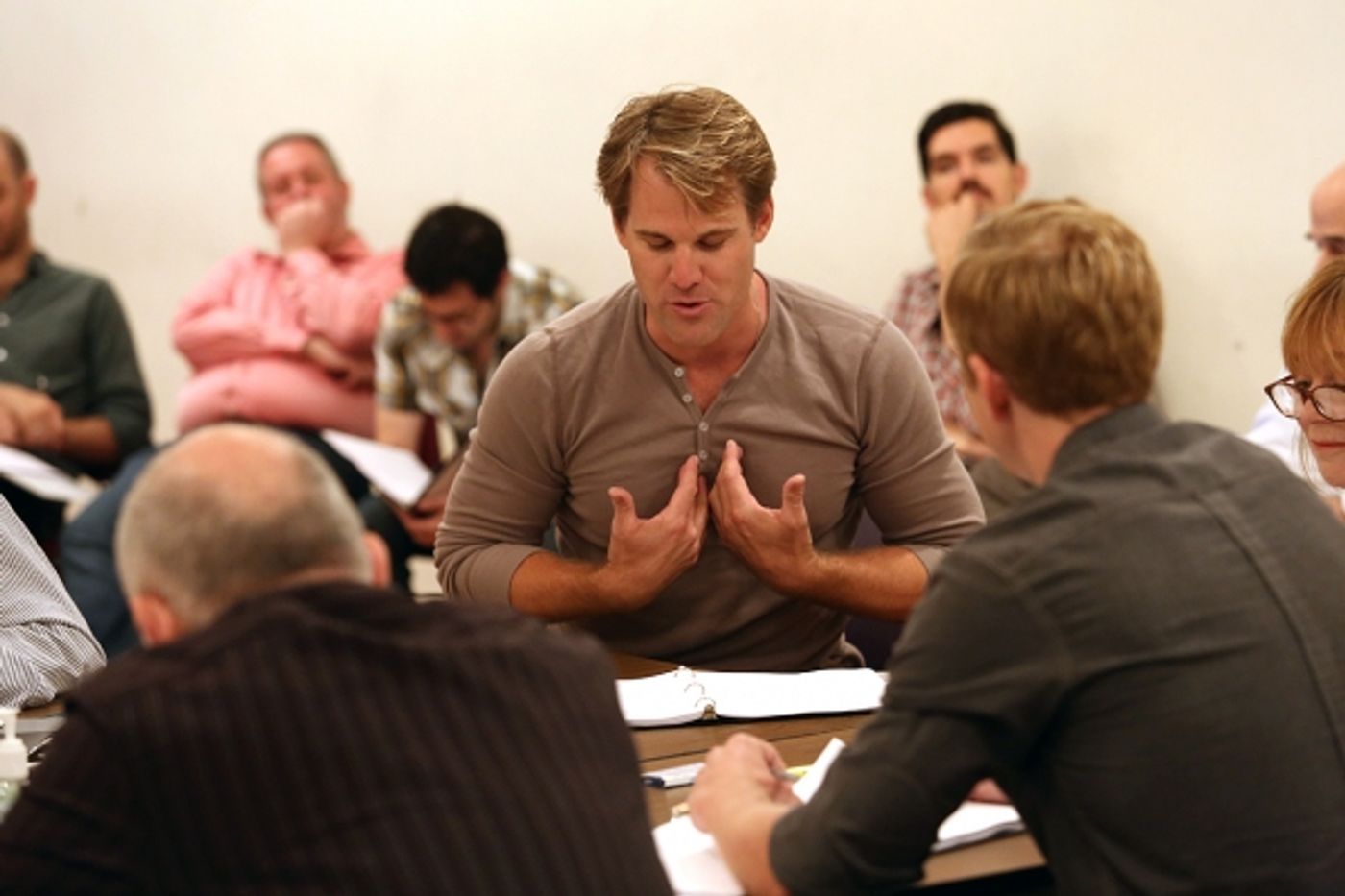 Photo Flash: In Rehearsal with Roderick Hill, Erik Heger and More for Off-Broadway's STALKING THE BOGEYMAN  Image