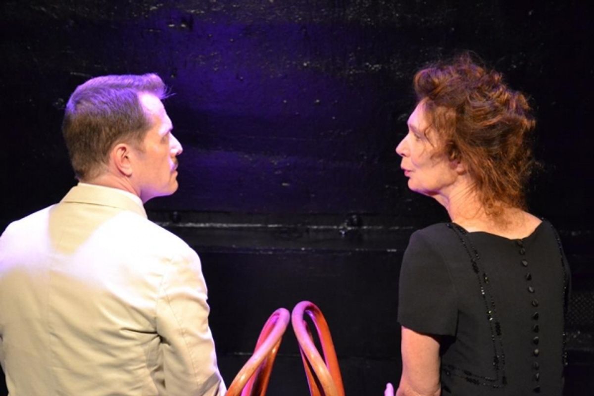 PennyLynn White as Laurette Taylor with Paul Thomas Ryan as Tennessee Williams at 