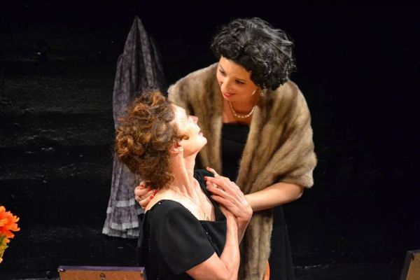 PennyLynn White as Laurette Taylor with Kimberly Faye Greenberg as Taylor''s daughter Photo