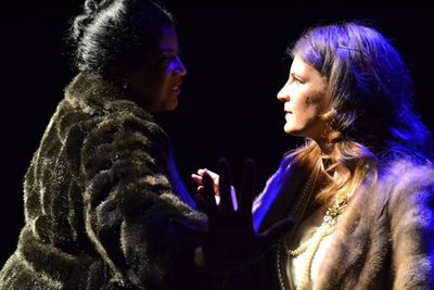 Suzanne Froix as Billie Holiday and Kristen Gehling as Tallulah Bankhead Photo