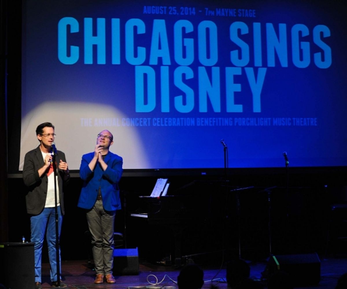 Chicago Sings Disney Porchlight Music Theatre Artistic Associates and co-creators of Chicago Sings Rob Lindley and Doug Peck at 