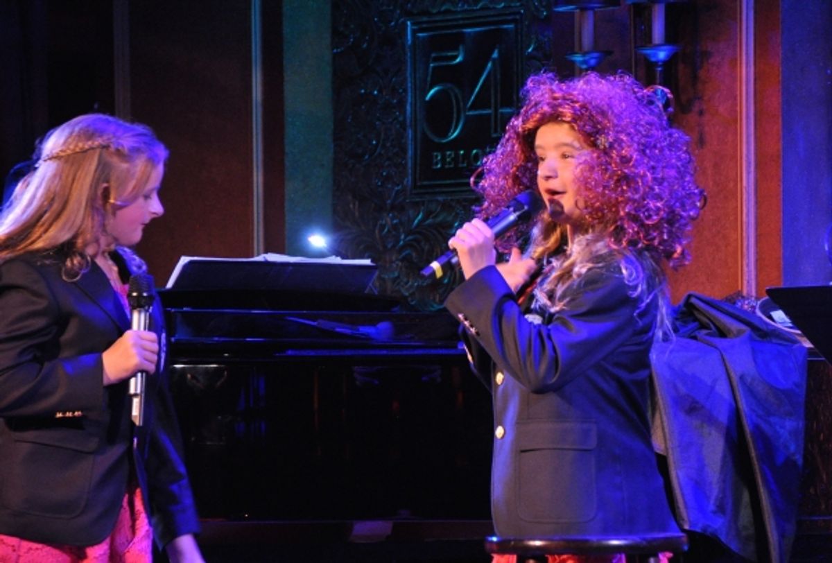 Millie Shapiro and Abigail Shapiro at 