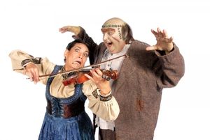 Lisa Knox as Frau Blucher and Greg Gosser as The Monster Photo