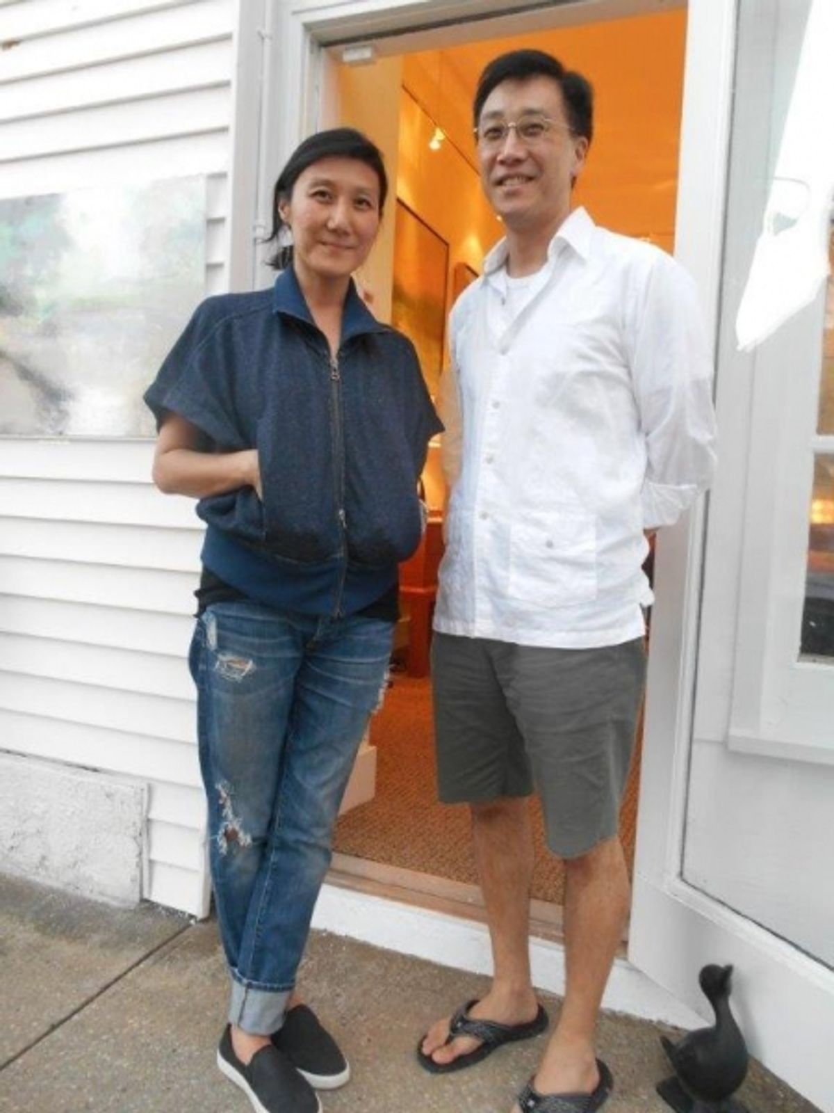 Jin and Michael Seo at Hagins & Mortimer Design Welcomes Low Country Plein Air Painter Linda Fantuzzo