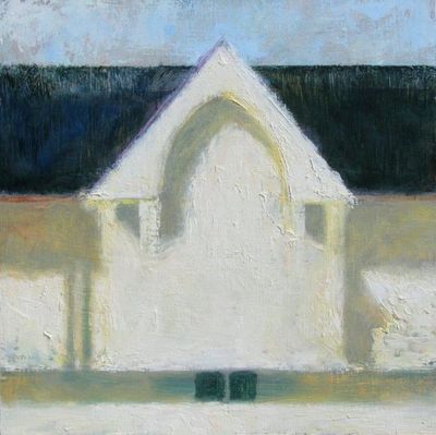 Linda Fantuzzo, St. James Mission, 16 x 16, oil on birch panel Photo