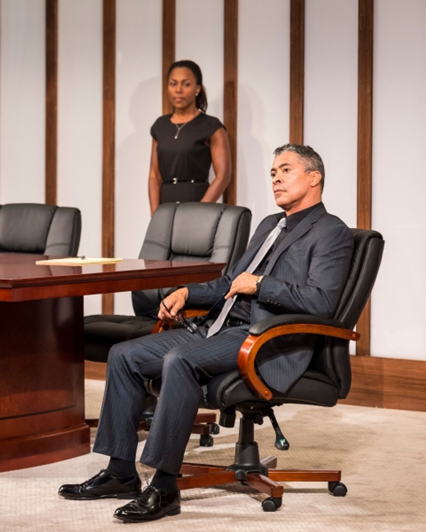 Photo Flash: First Look at Chris Bauer, Dominic Hoffman, Jonno Roberts and DeWanda Wise in CTG's RACE  Image