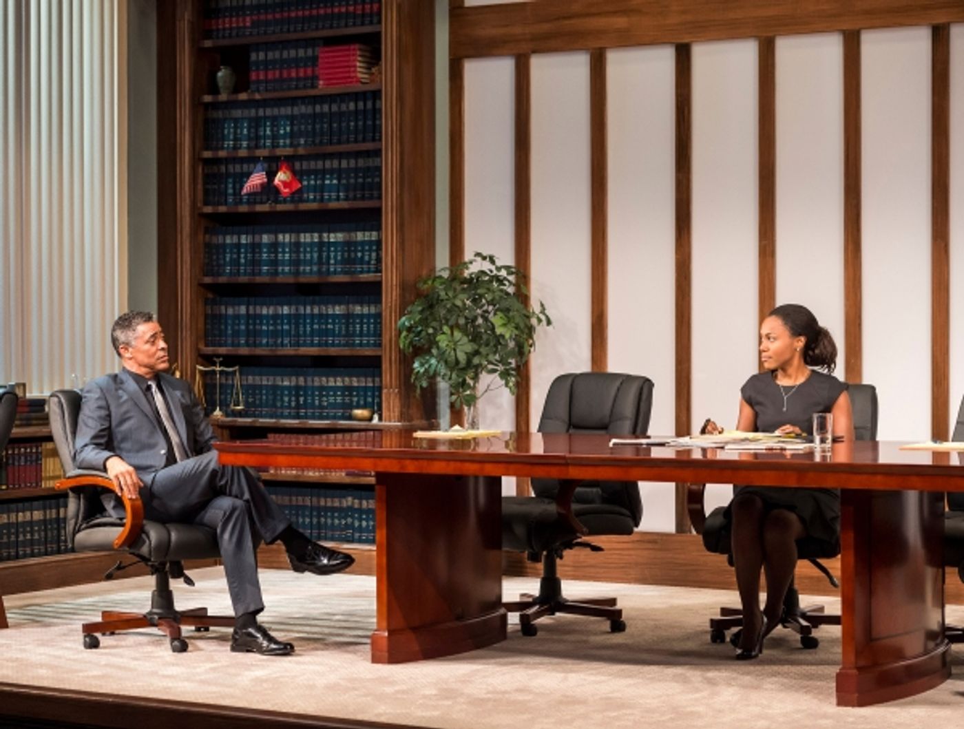 Photo Flash: First Look at Chris Bauer, Dominic Hoffman, Jonno Roberts and DeWanda Wise in CTG's RACE  Image