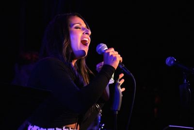 Natalie Gallo performs ''The Rain It Falls'' Photo