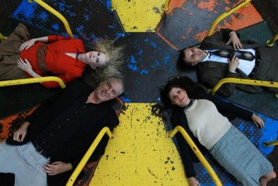 Top left: Andi Allen as Veronica; bottom left: Brad Baker as Michael; top right: Jeff Photo