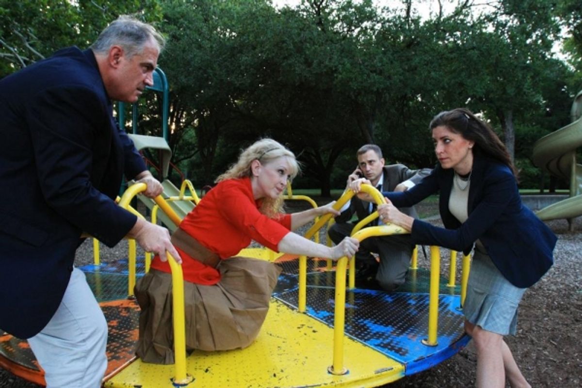 Brad Baker as Michael, Andi Allen as Veronica, Jeff Swearingen as Alan, Stephanie Riggs as Annette at 