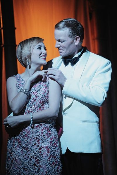 Sara Clark as Daisy Buchanan and Jared Joplin as Jay Gatsby  Photo
