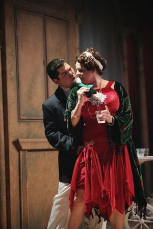 Billy Chace as Tom Buchanan and Miranda McGee as Myrtle Wilson  Photo