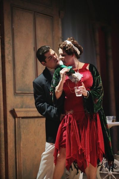 Billy Chace as Tom Buchanan and Miranda McGee as Myrtle Wilson  Photo