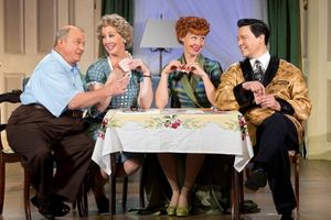 Kevin Remington (Fred), Joanna Daniels (Ethel), Sirena Irwin (Lucy), and Bill Mendiet Photo