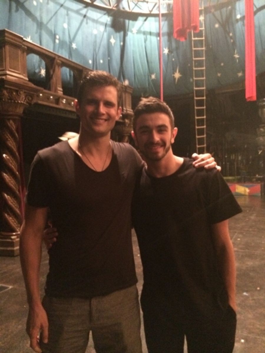 Photo Flash: SO YOU THINK YOU CAN DANCE Winner Ricky Ubeda Visits PIPPIN on Broadway Image