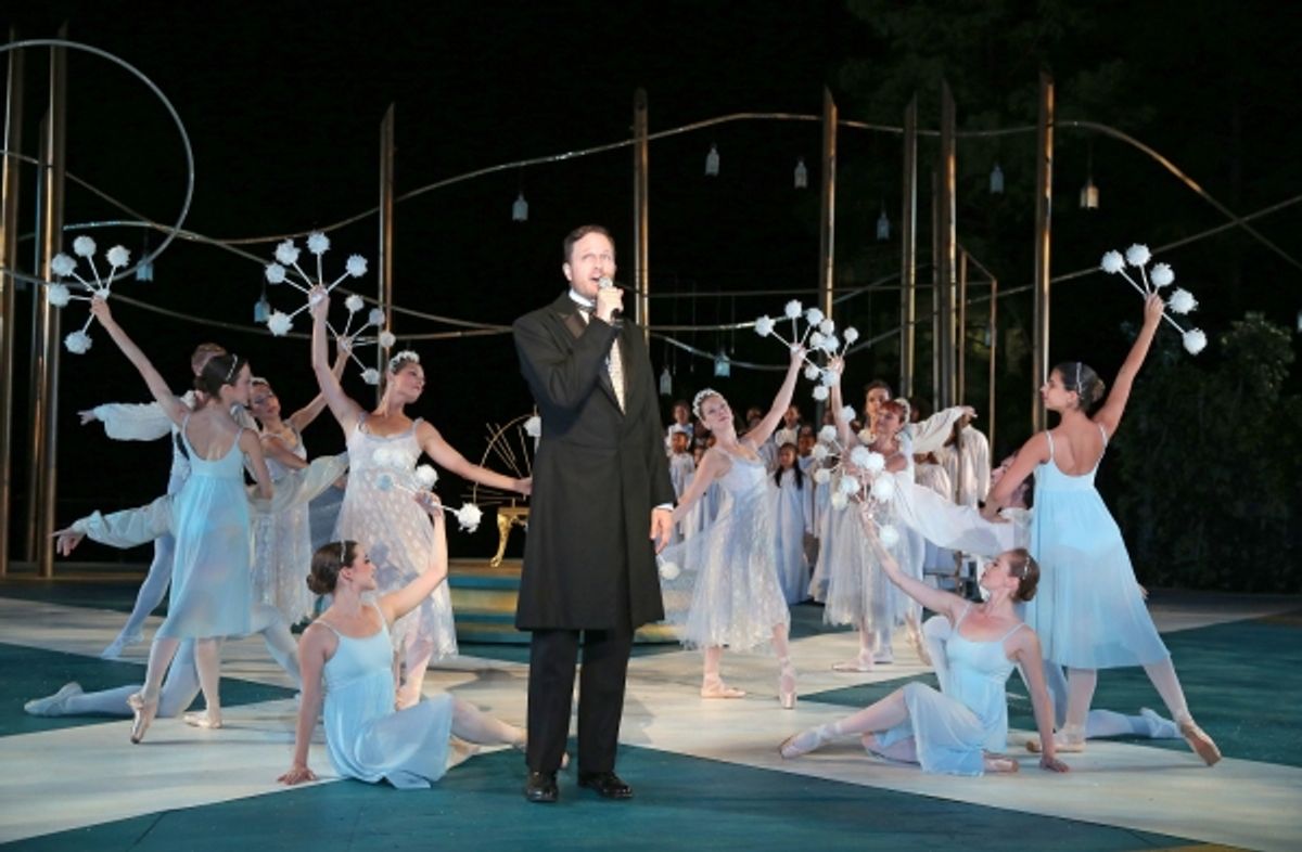 Todd Almond (center) and members of New York Theatre Ballet at 
