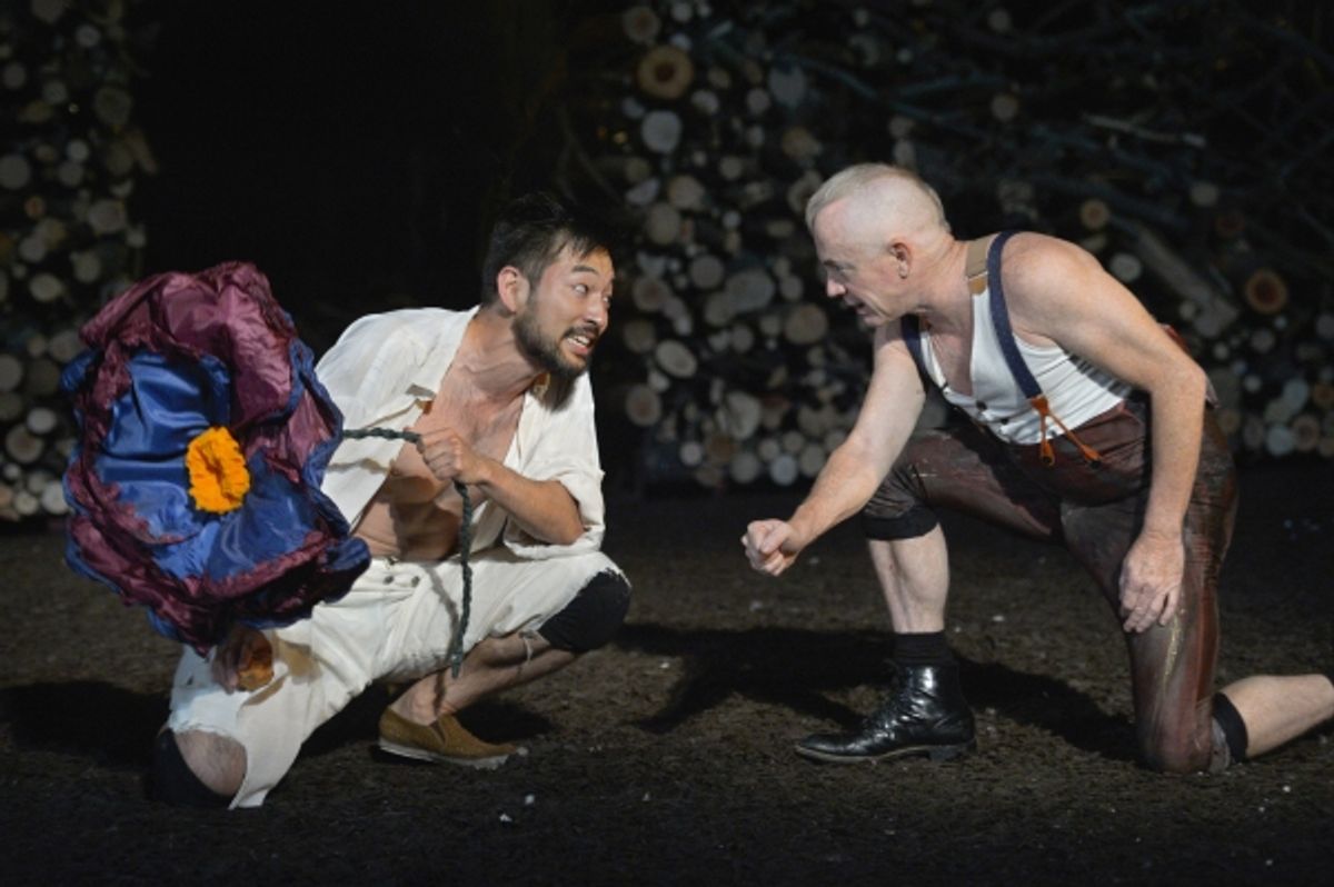 Daisuke Tsuji as Oberon and Danny Scheie as Puck  at 