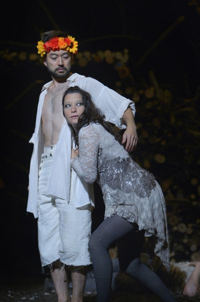 Daisuke Tsuji as Oberon and Erika Chong Shuch as Titania Photo