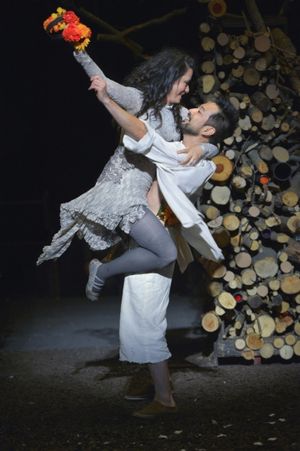 Erika Chong Shuch as Titania and Daisuke Tsuji as Oberon Photo
