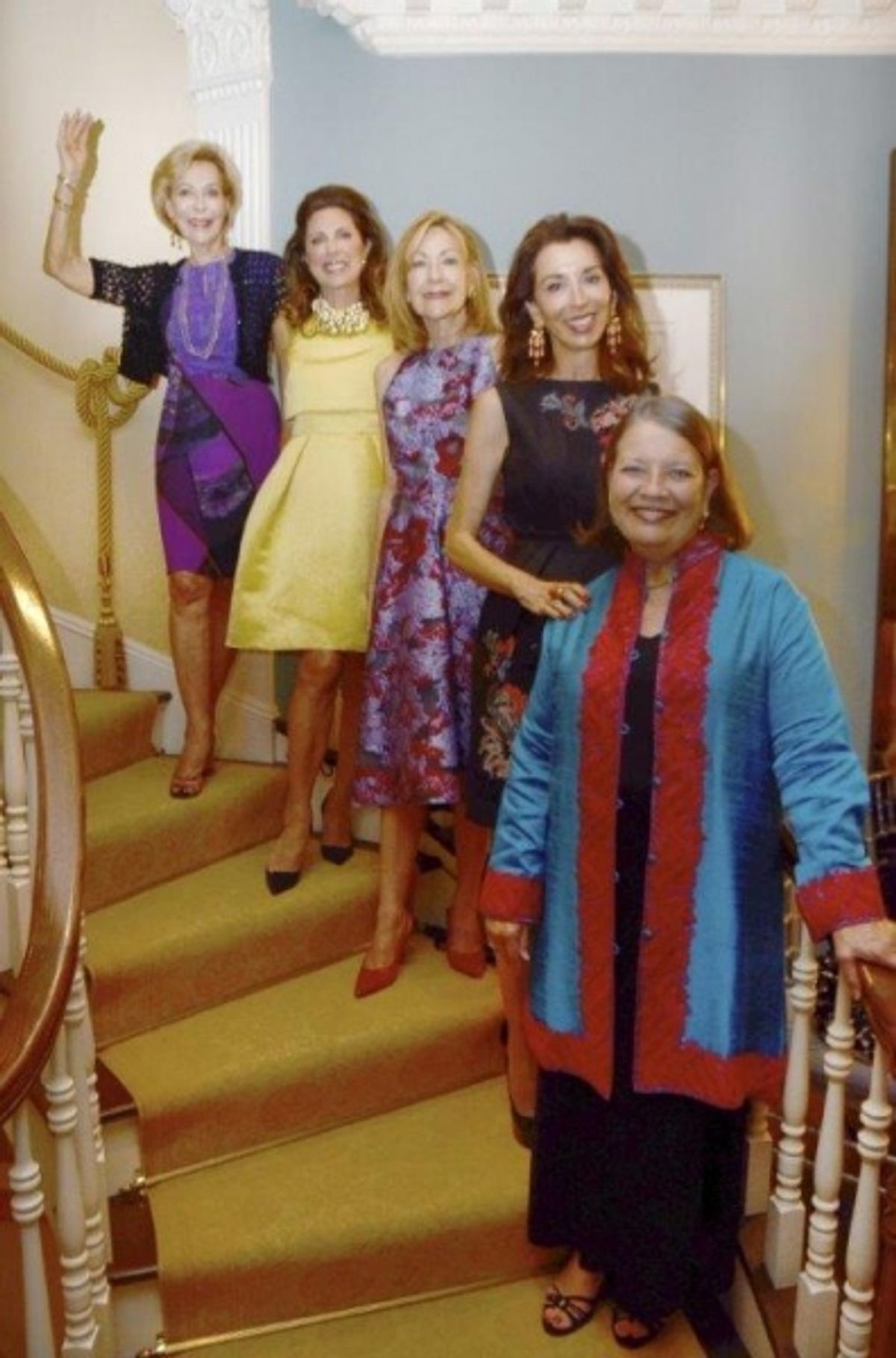 Anka Palitz, Ann Van Ness, Janice Becker, Fe Saracino Fendi, Cynthia Fischer at 