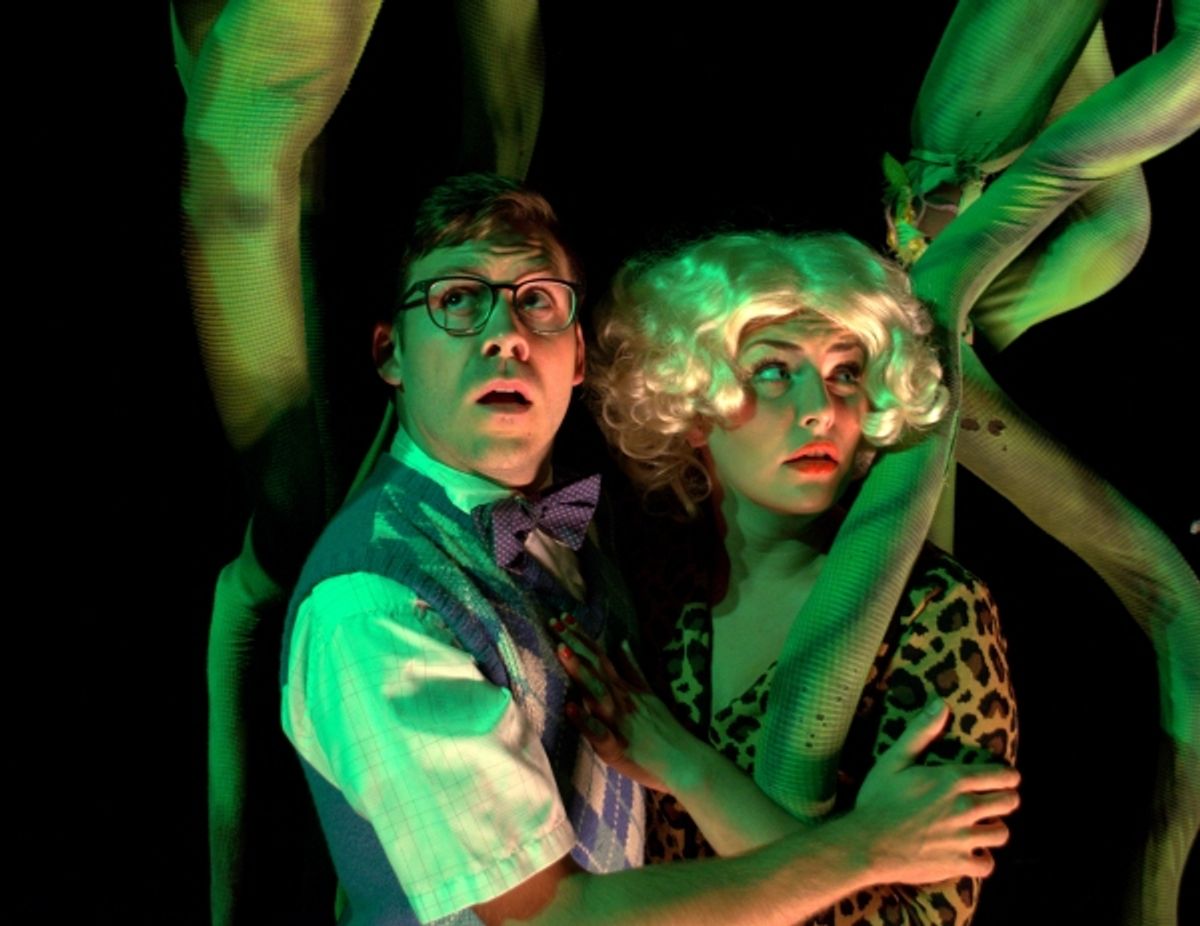 Ryan Bohannon as Seymour and Alex Davis-Brazill as Audrey at 