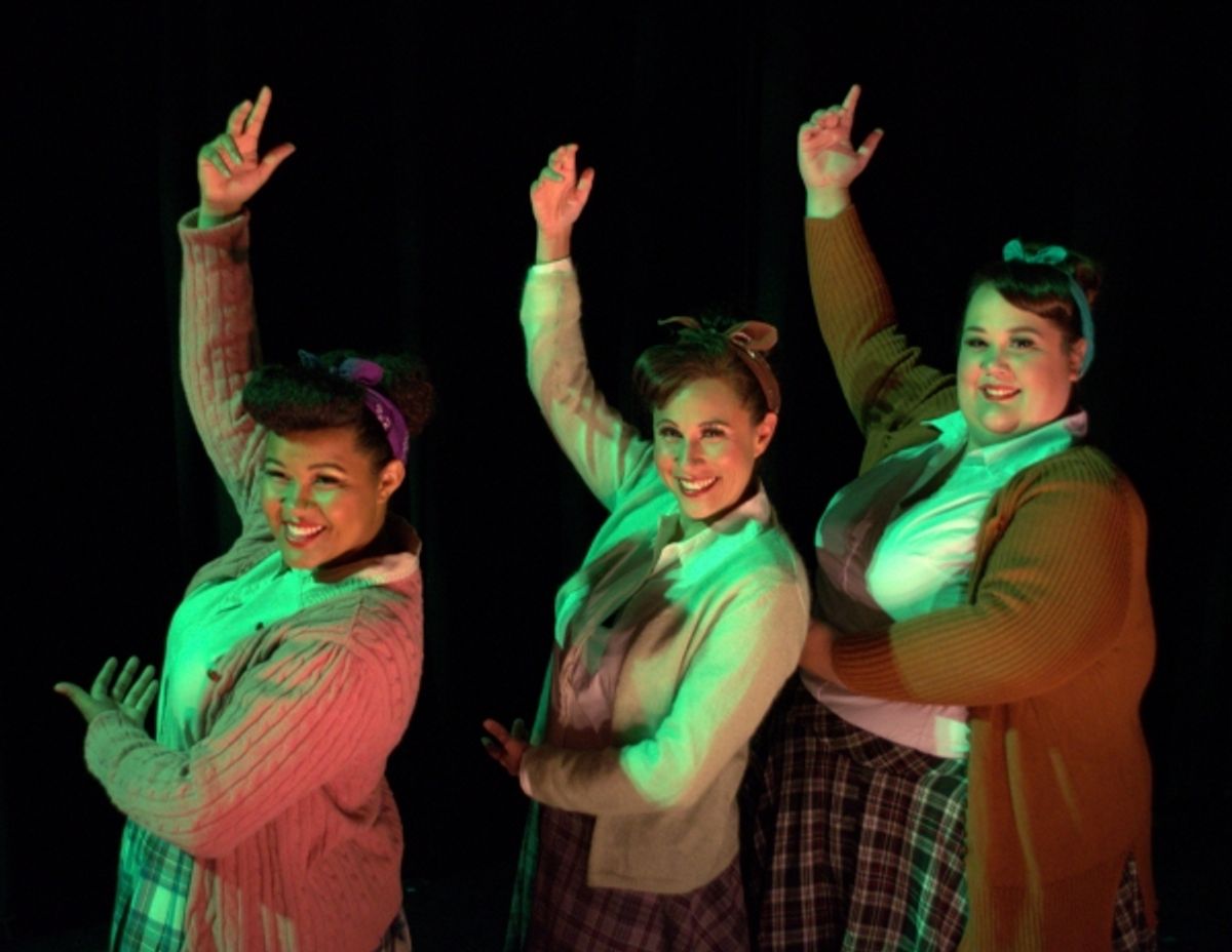 Shani King as Chiffon, Shannon Dowling as Ronette & Michelle Abad as Crystal at 