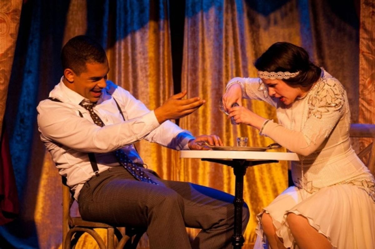 Alex Nicholson and Rebekah Shade at 