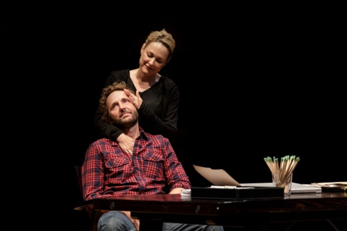 Kate Blumberg as Miriam and Todd Weeks as Daniel at 