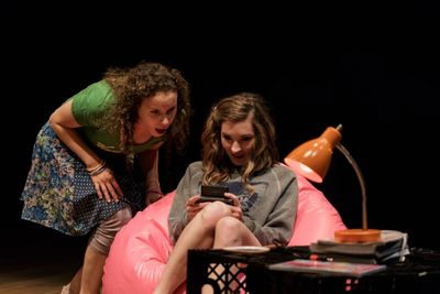 Cristina Gerla (left) as Katie and Katie Sapper as Crystal Photo