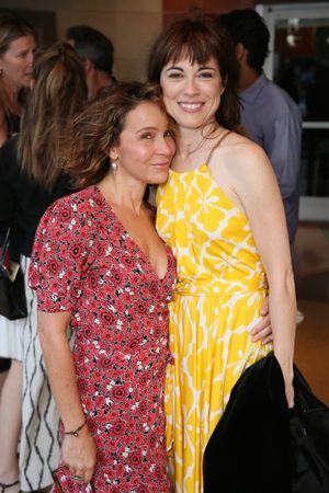 Actresses Jennifer Grey and Rebecca Pidgeon @ BroadwayWorld Actresses Jennifer Grey and Rebecca Pidgeon Photo