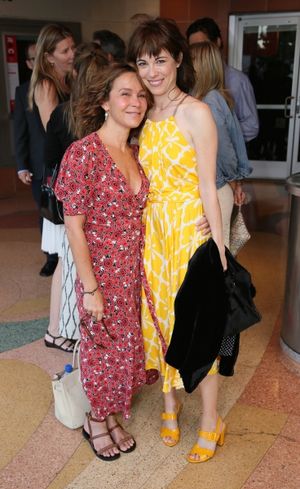 Actresses Jennifer Grey and Rebecca Pidgeon @ BroadwayWorld Actresses Jennifer Grey and Rebecca Pidgeon Photo