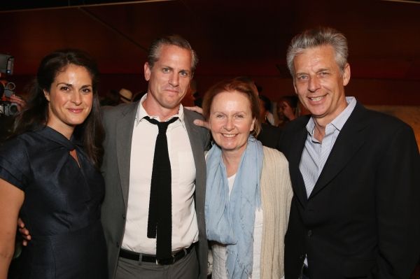 Georgia Hatzis, cast member Jonno Roberts, actress Kate Burton and CTG Artistic Direc Photo