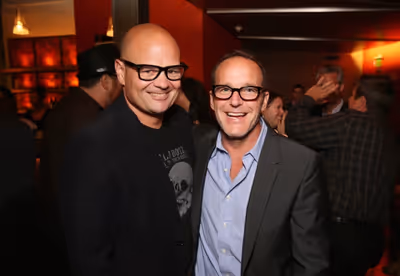  Cast member Chris Bauer and actor Clark Gregg Photo