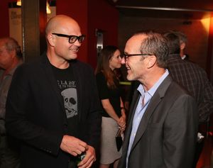 Cast member Chris Bauer and actor Clark Gregg @ BroadwayWorld Cast member Chris Bauer and actor Clark Gregg Photo